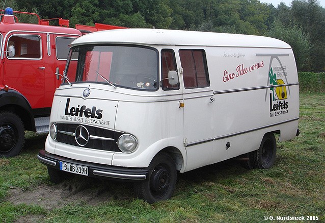 Mercedes L 319 Kasten H ufiger als die beim Fahrzeug zuvor gezeigten