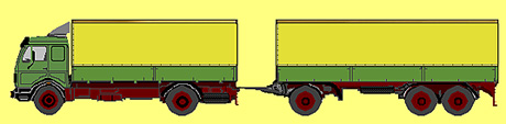 Mercedes 1635 Pritschenlastzug